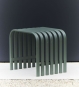Gartenhocker aus Metall aus der Serie Campus von Jan Kurtz