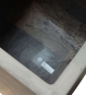 Pflanzsäule Beton Hoch, Detailfoto von Innen