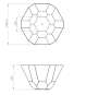 Technische Zeichnung Crotenstahl Schale FACET cft2
