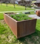 Cortenstahl Hochbeet rechteckig 200x100x80 cm