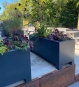 Pflanzgefaess Rechteckig Aluminium Mit Fuessen Garten Raumteiler Gastro