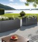 Pflanzkuebel anthrazit lang Raumteiler Terrasse