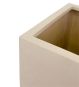 Pflanzlübel Beige eckig Steinoptik Detailfoto der Ecke