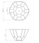 Technische Zeichnung Crotenstahl Schale FACET cft2
