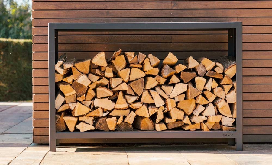 Holzlagerung mit Stil